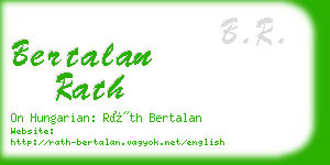 bertalan rath business card